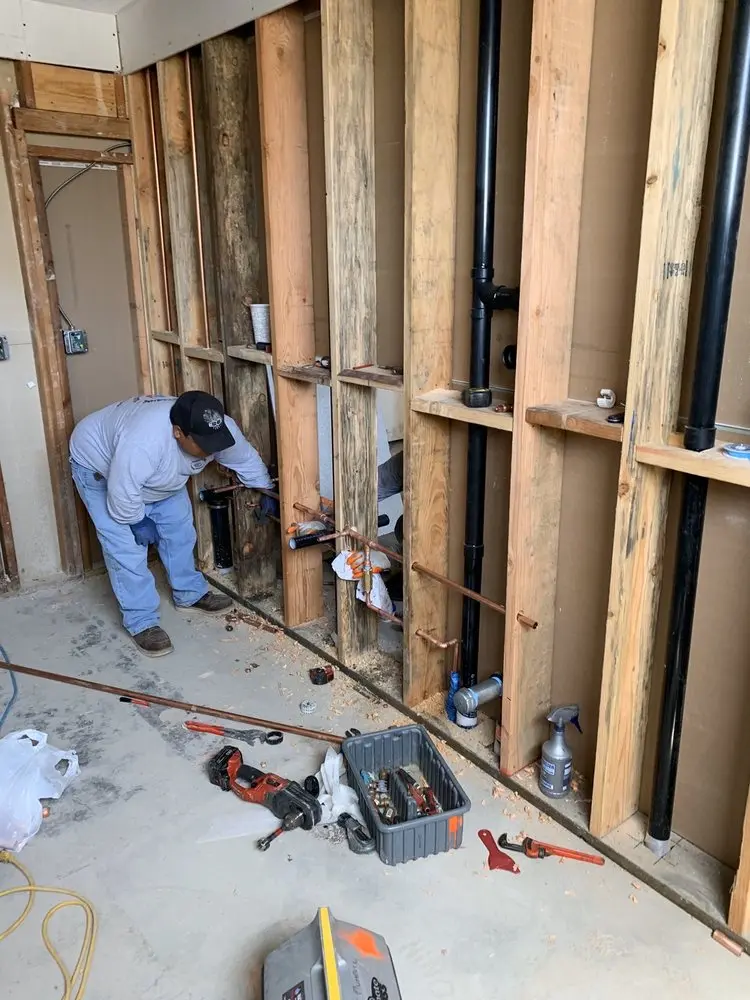 Commercial rough-in plumbing for Gas Line Repair in Cicero